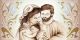 Sacra Famiglia tortora con decorazione S